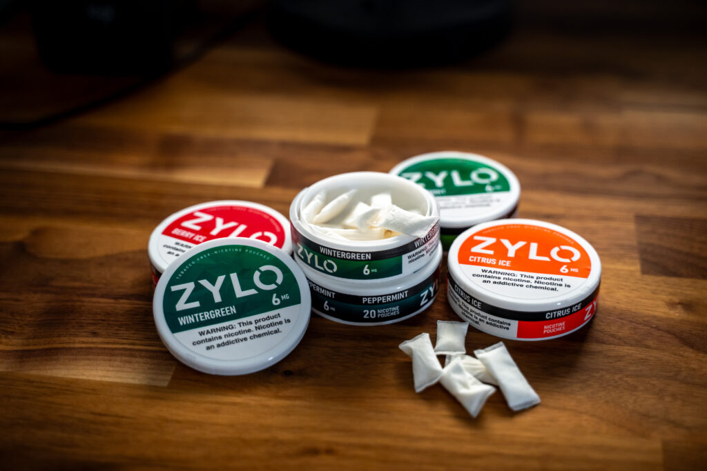 zylo nicotine pouches with multiple flavors and strengths